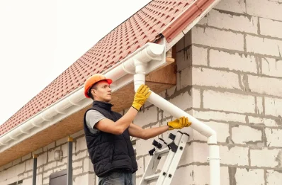 Pose et remplacement de gouttières à Crau